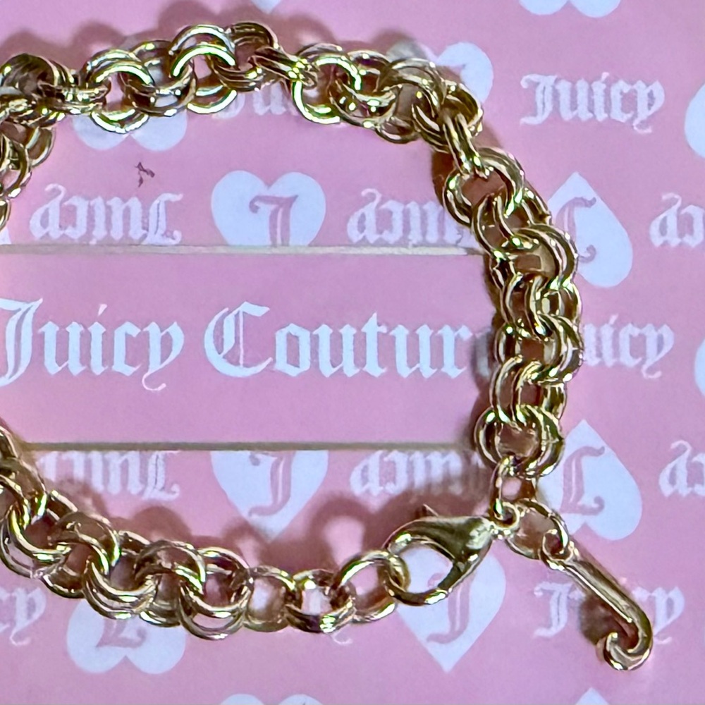 Juicy Couture Gold-tone Initial J Charm Bracelet